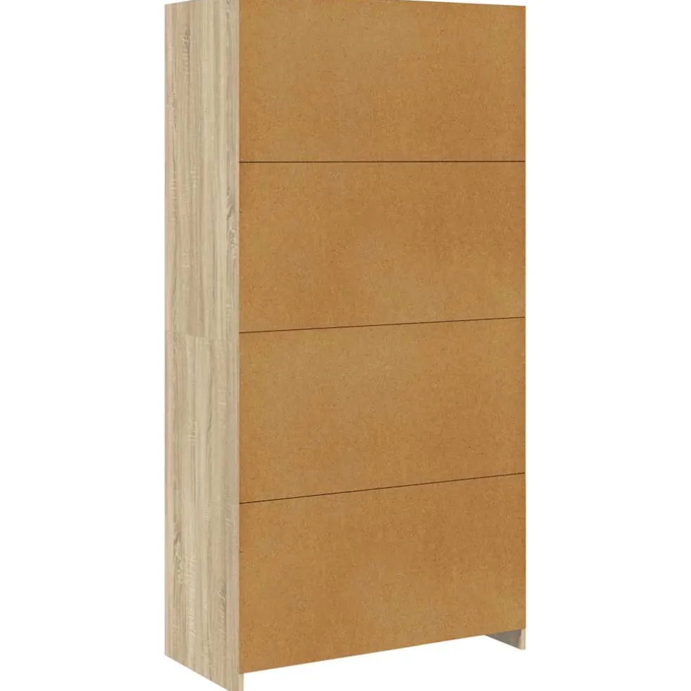 vidaXL Kledingkast 100x50x200 cm bewerkt hout sonoma eikenkleurig