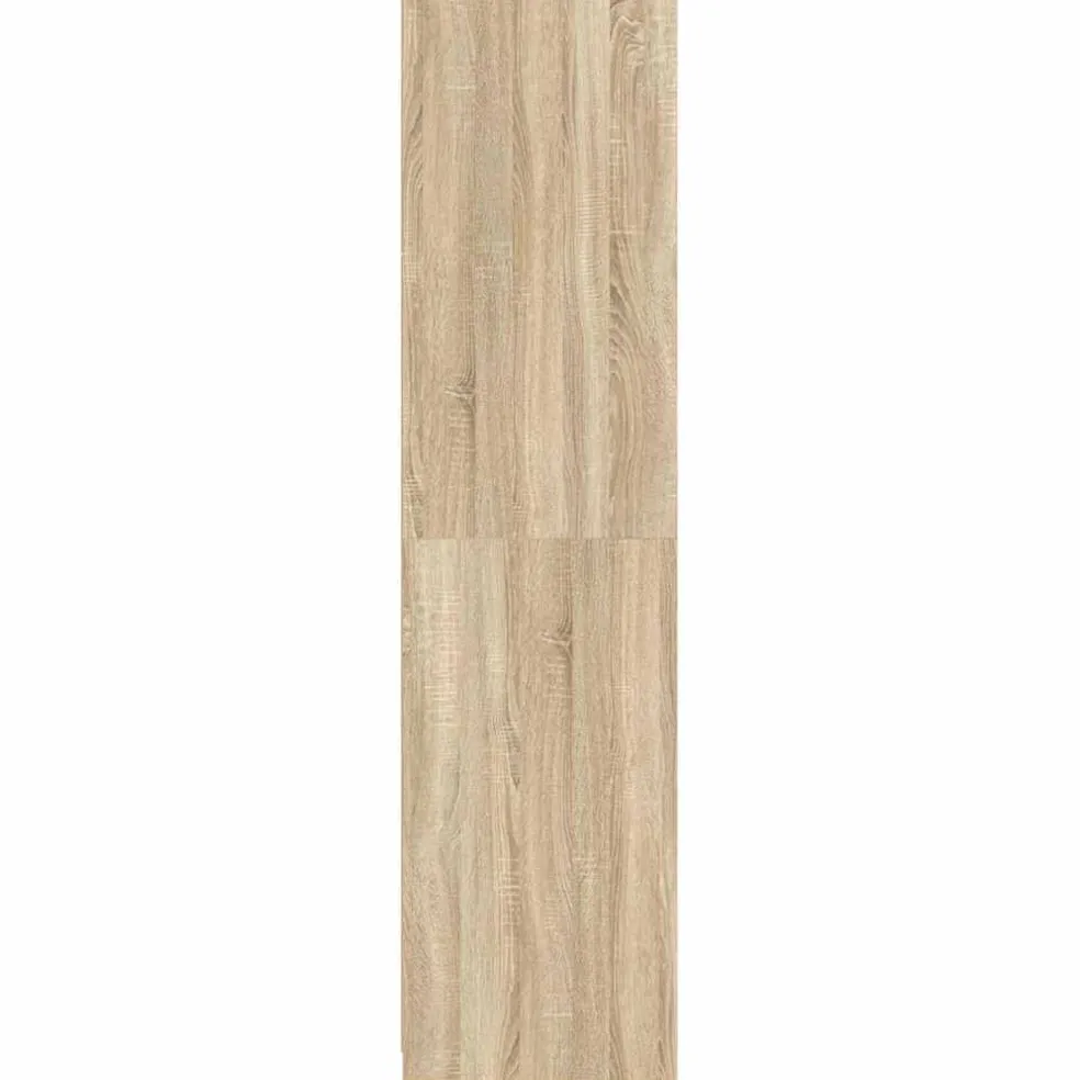 vidaXL Kledingkast 100x50x200 cm bewerkt hout sonoma eikenkleurig