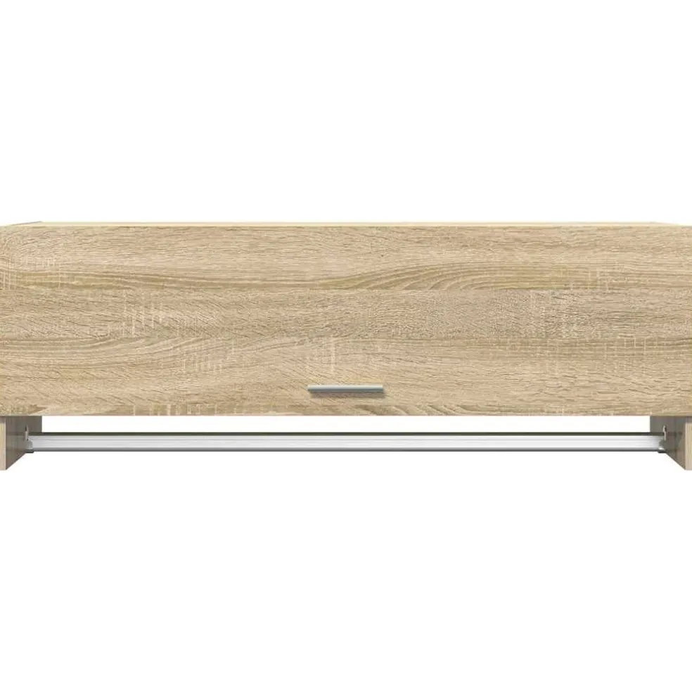 vidaXL Kledingkast 100x50x200 cm bewerkt hout sonoma eikenkleurig