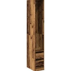 vidaXL Kledingkast 30x50x200 cm bewerkt hout oud hout