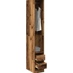 vidaXL Kledingkast 30x50x200 cm bewerkt hout oud hout