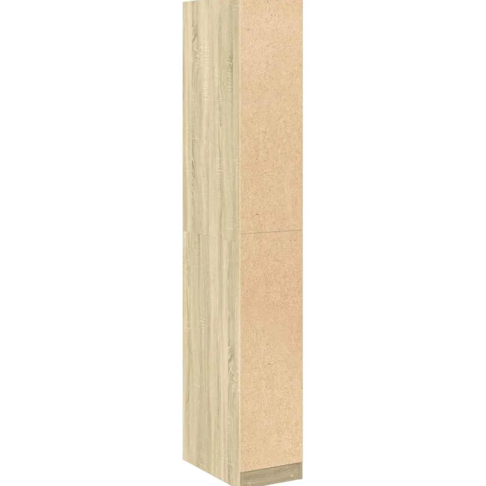 vidaXL Kledingkast 30x50x200 cm bewerkt hout sonoma eikenkleurig