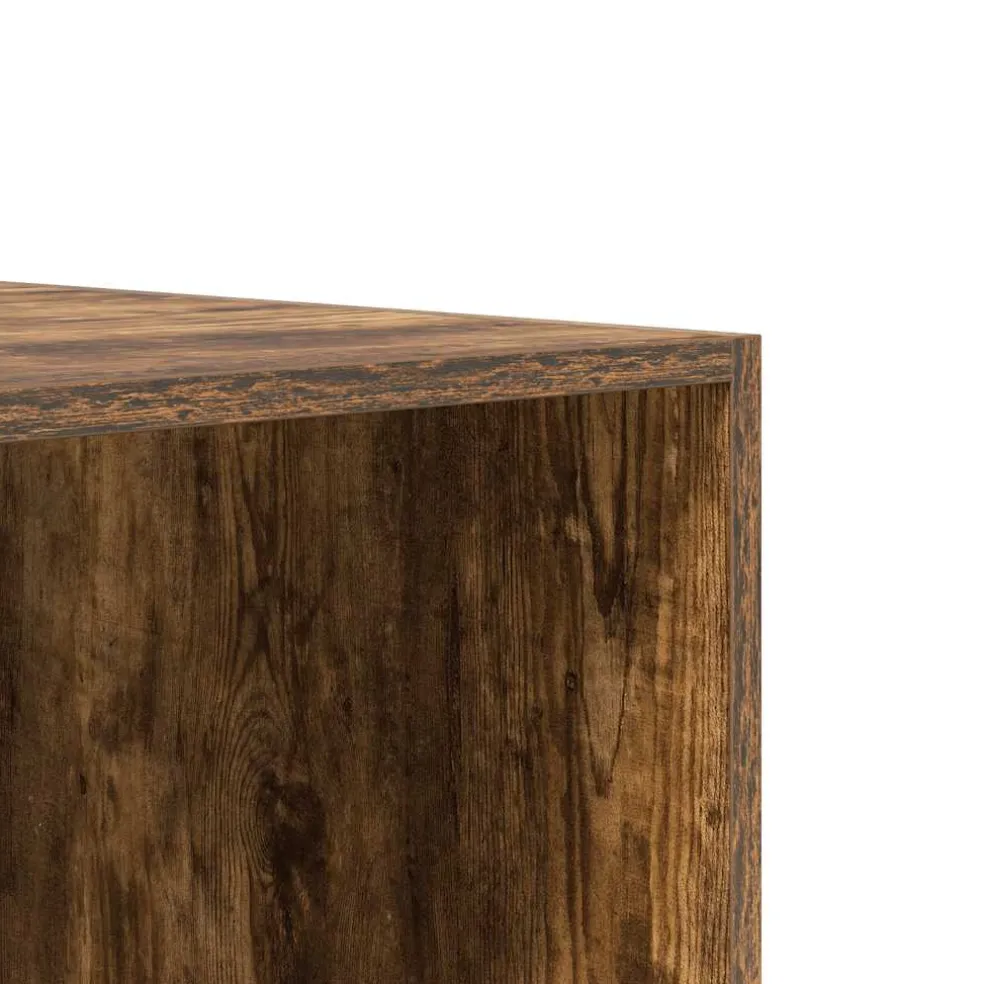 vidaXL Kledingkast 100x50x200 cm bewerkt hout gerookt eikenkleurig