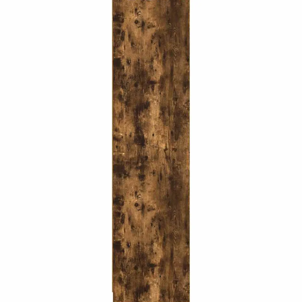 vidaXL Kledingkast 100x50x200 cm bewerkt hout gerookt eikenkleurig