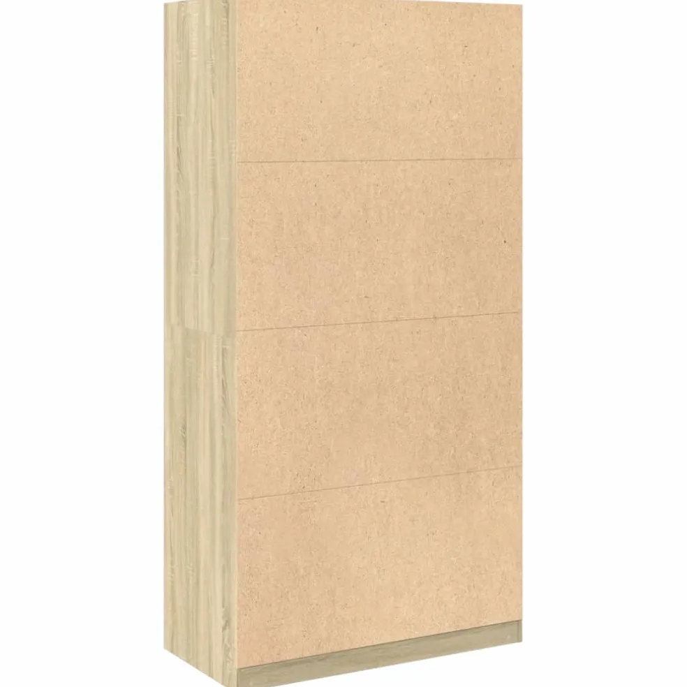 vidaXL Kledingkast 82,5x51,5x180 cm bewerkt hout wit
