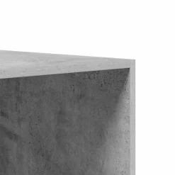 vidaXL Kledingkast 100x50x200 cm bewerkt hout betongrijs