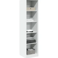 vidaXL Kledingkast 100x50x200 cm bewerkt hout wit