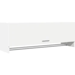 vidaXL Kledingkast 100x32,5x35 cm bewerkt hout wit