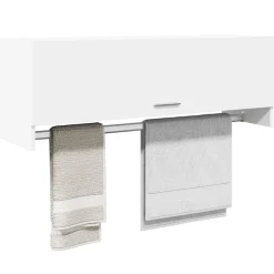 vidaXL Kledingkast 100x32,5x35 cm bewerkt hout wit