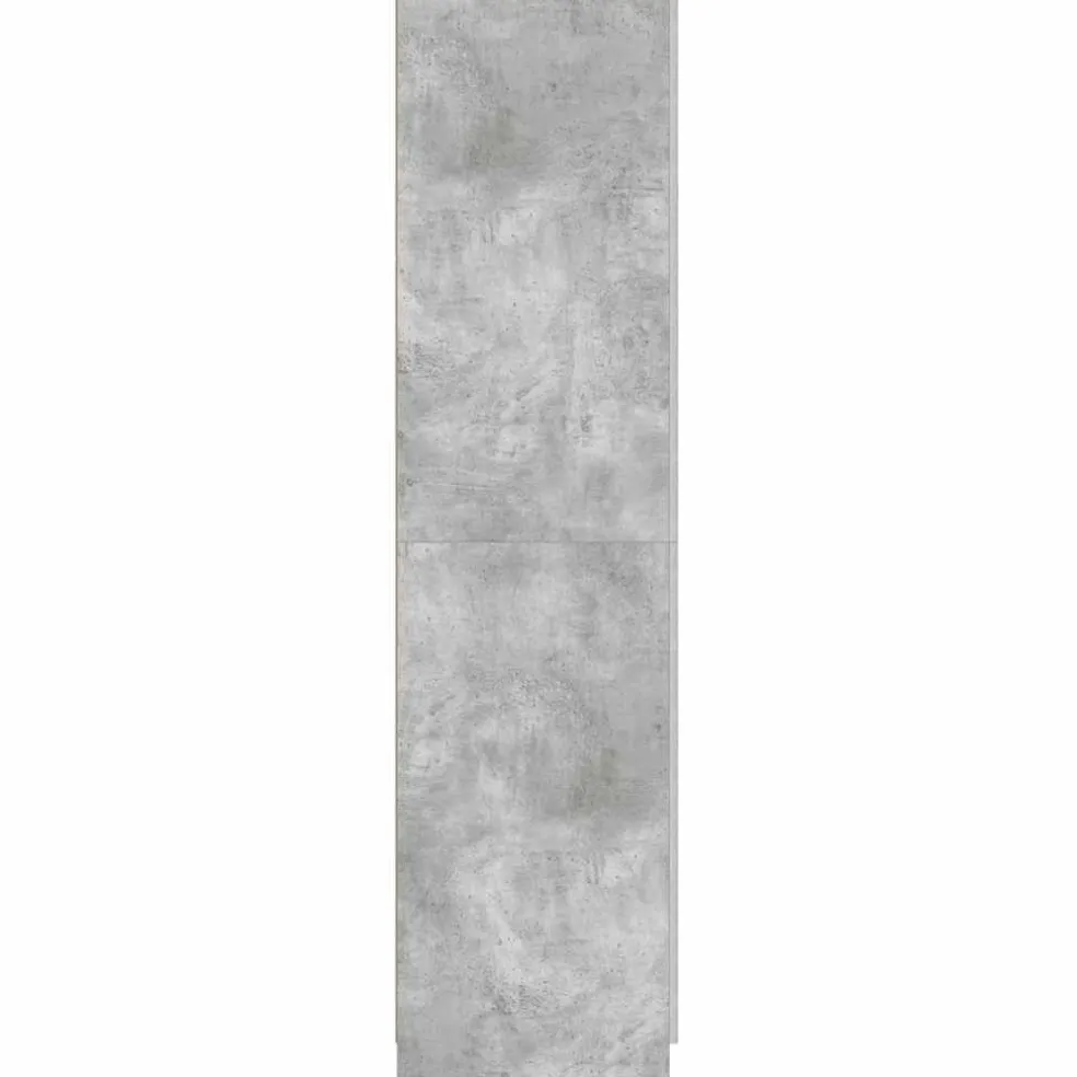 vidaXL Kledingkast 90x52x200 cm bewerkt hout betongrijs