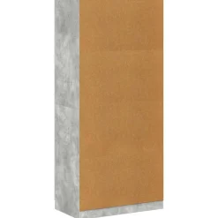 vidaXL Kledingkast 90x52x200 cm bewerkt hout betongrijs