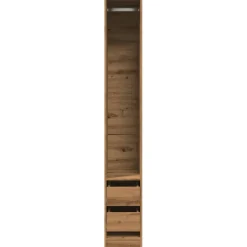 vidaXL Kledingkast 100x32,5x35 cm bewerkt hout gerookt eikenkleurig