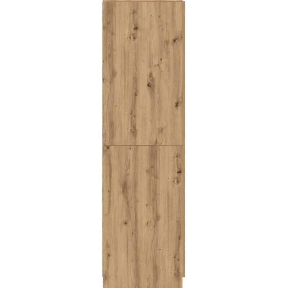 vidaXL Kledingkast 80x52x180 cm bewerkt hout artisanaal eikenkleurig