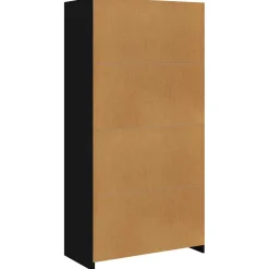 vidaXL Kledingkast 100x50x200 cm bewerkt hout zwart