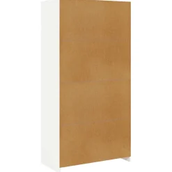 vidaXL Kledingkast 100x50x200 cm bewerkt hout wit