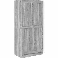 vidaXL Kledingkast 82,5x51,5x180 cm bewerkt hout grijs sonoma eiken