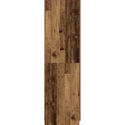 vidaXL Kledingkast 80x52x180 cm bewerkt hout oud houtkleurig