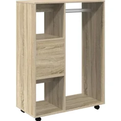 vidaXL Kledingkast 80x40x110 cm bewerkt hout sonoma eikenkleurig