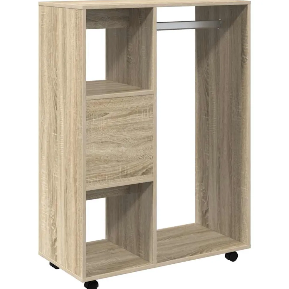 vidaXL Kledingkast 80x40x110 cm bewerkt hout sonoma eikenkleurig