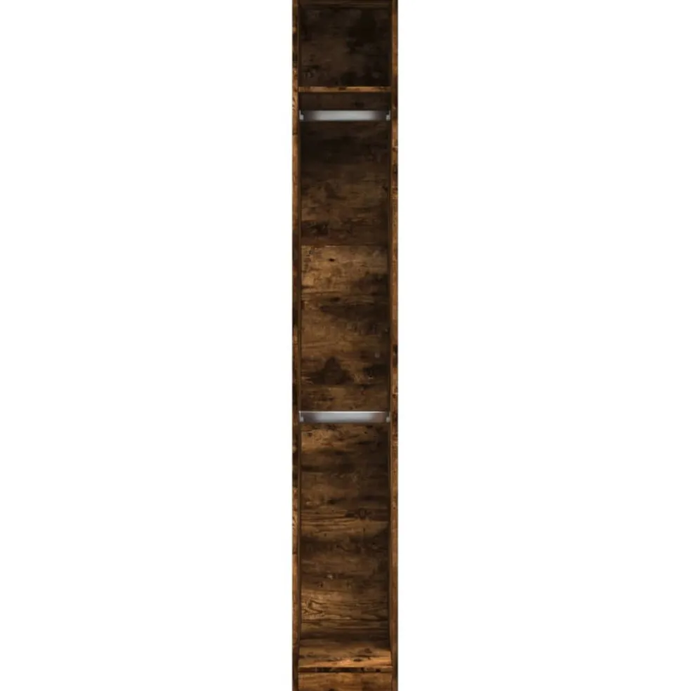 vidaXL Kledingkast 30x50x200 cm bewerkt hout gerookt eikenkleurig