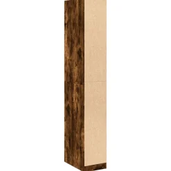 vidaXL Kledingkast 30x50x200 cm bewerkt hout gerookt eikenkleurig