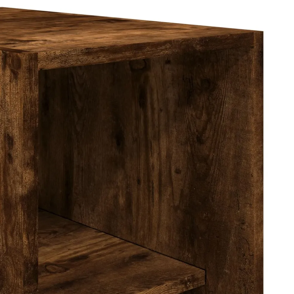 vidaXL Kledingkast 30x50x200 cm bewerkt hout gerookt eikenkleurig