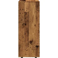 vidaXL Kledingkast 80x40x110 cm bewerkt hout oud houtkleurig