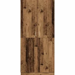 vidaXL Kledingkast 90x52x200 cm bewerkt hout oud houtkleurig