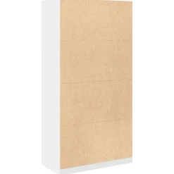 vidaXL Kledingkast 100x50x200 cm bewerkt hout wit