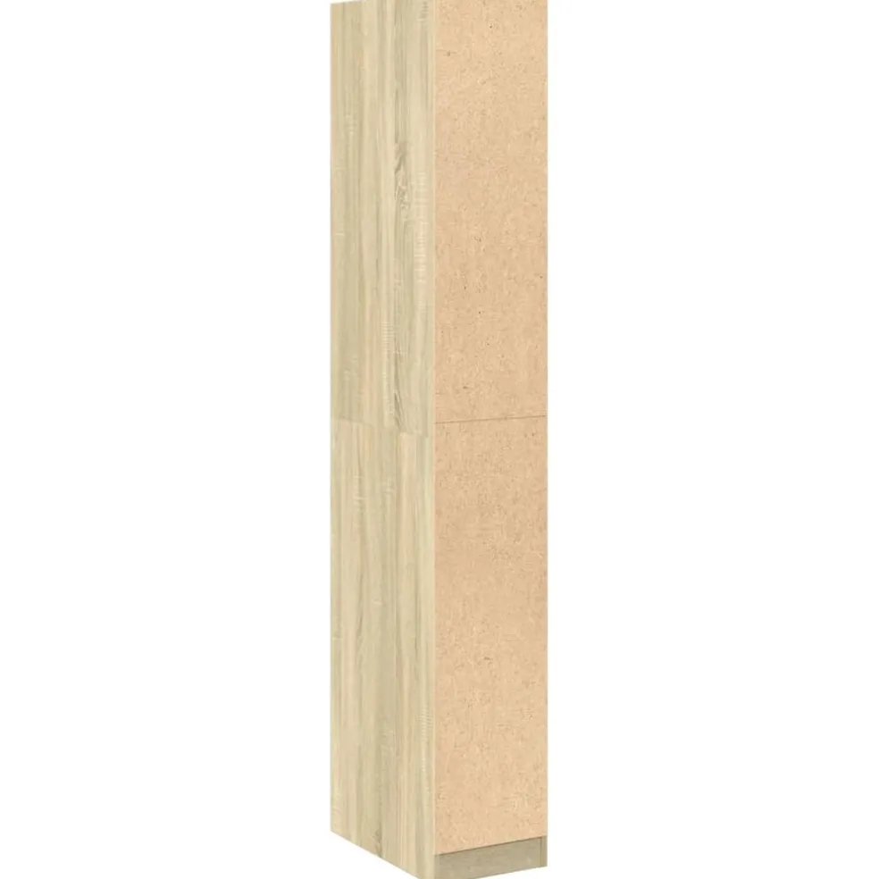 vidaXL Kledingkast 30x50x200 cm bewerkt hout sonoma eikenkleurig