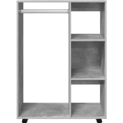 vidaXL Kledingkast 80x40x110 cm bewerkt hout betongrijs