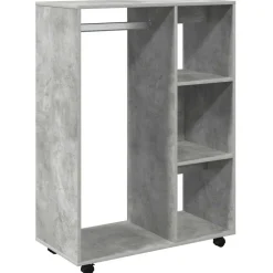 vidaXL Kledingkast 80x40x110 cm bewerkt hout betongrijs