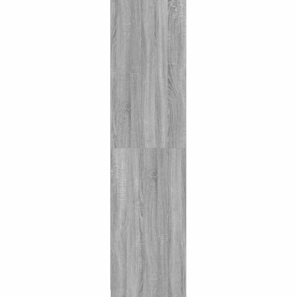 vidaXL Kledingkast 100x50x200 cm bewerkt hout grijs sonoma eikenkleur