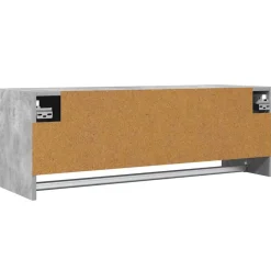 vidaXL Kledingkast 100x32,5x35 cm bewerkt hout betongrijs