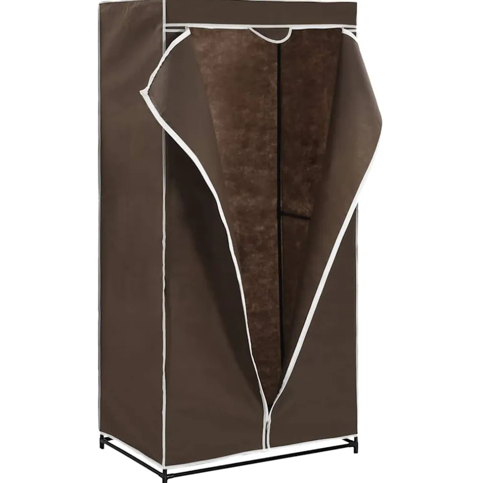 vidaXL Kledingkast 75x50x160 cm bruin