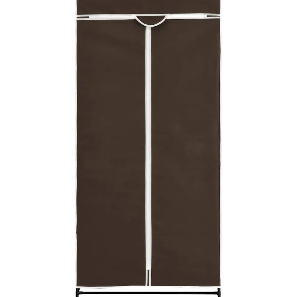 vidaXL Kledingkast 75x50x160 cm bruin