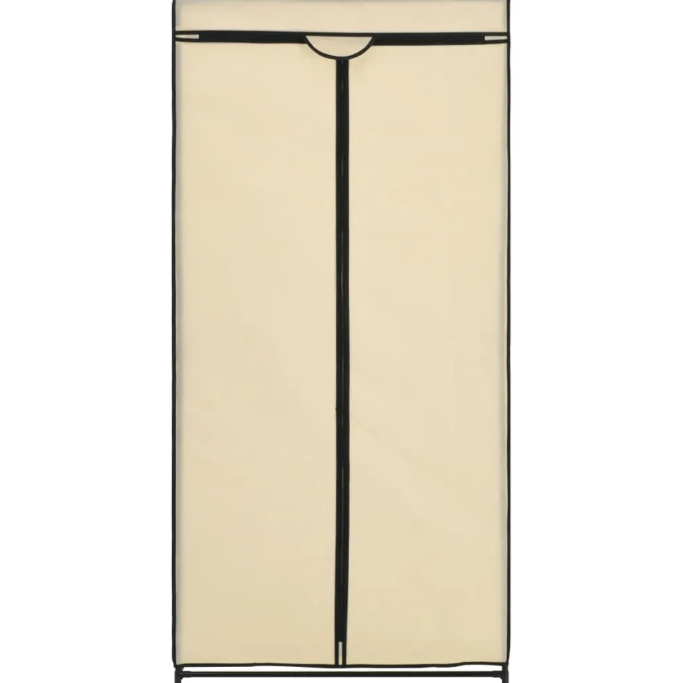 vidaXL Kledingkast 75x50x160 cm crème