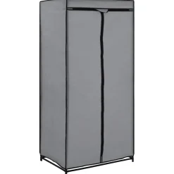 vidaXL Kledingkast 75x50x160 cm grijs