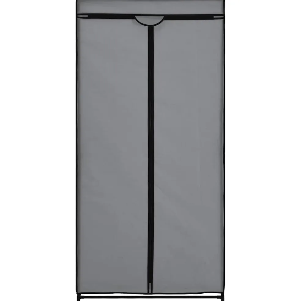vidaXL Kledingkast 75x50x160 cm grijs