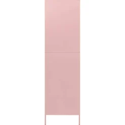 vidaXL Kledingkast 90x50x180 cm staal roze