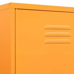 vidaXL Kledingkast 90x50x180 cm staal mosterdgeel