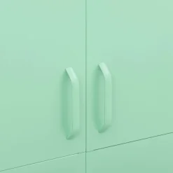 vidaXL Kledingkast 90x50x180 cm staal mintkleurig