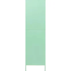 vidaXL Kledingkast 90x50x180 cm staal mintkleurig