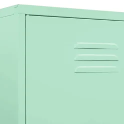 vidaXL Kledingkast 90x50x180 cm staal mintkleurig