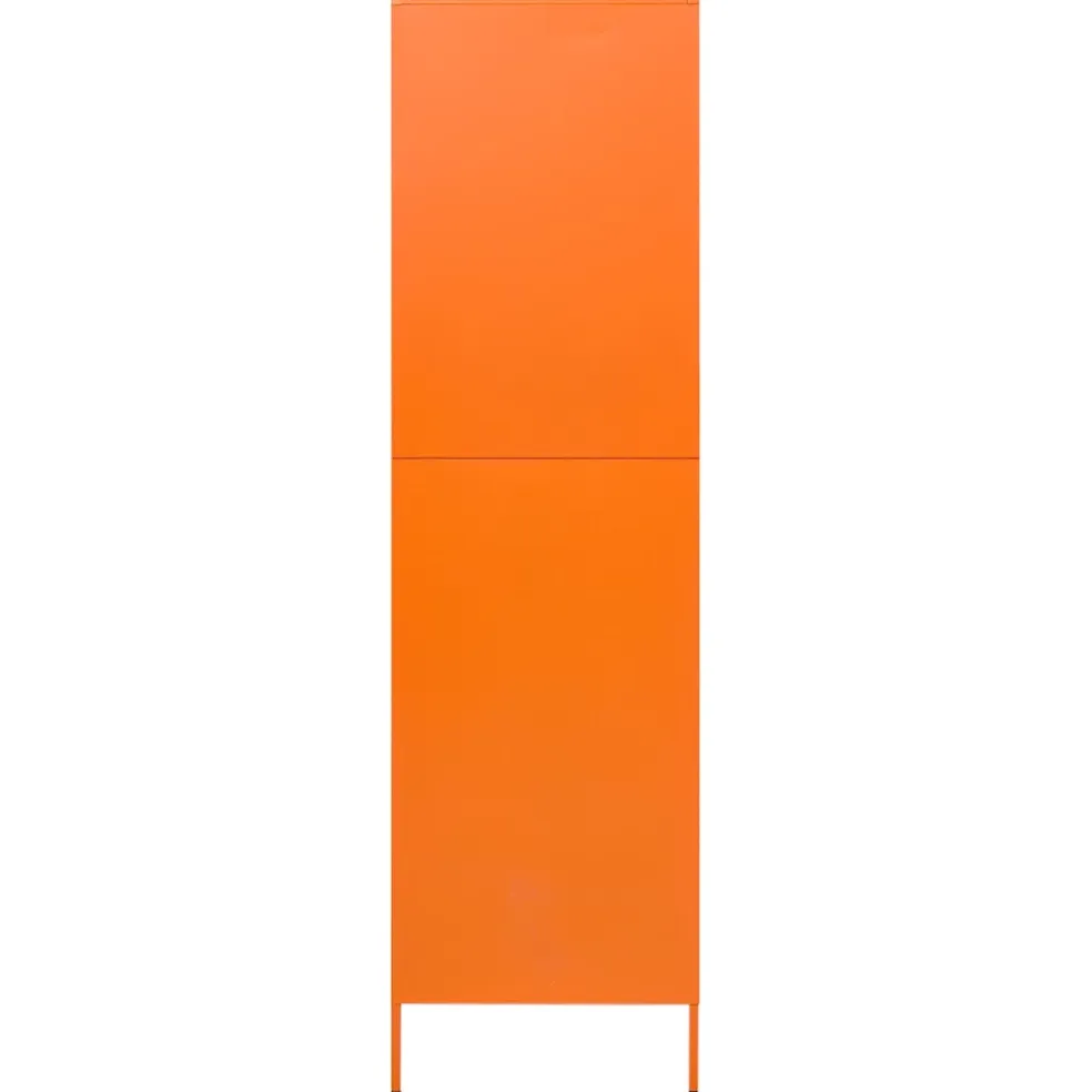 vidaXL Kledingkast 90x50x180 cm staal oranje