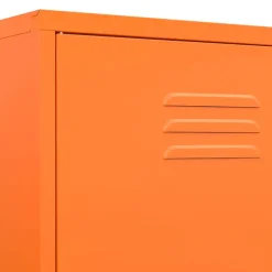 vidaXL Kledingkast 90x50x180 cm staal oranje