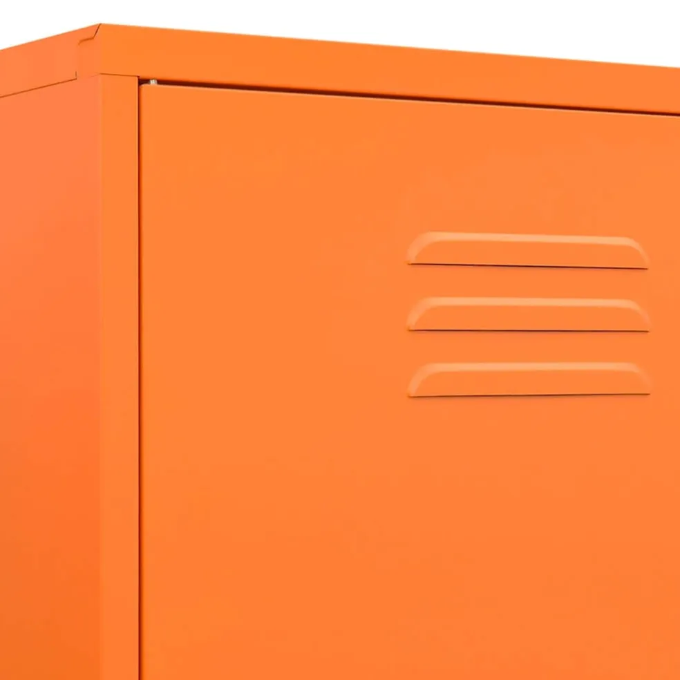 vidaXL Kledingkast 90x50x180 cm staal oranje