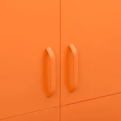 vidaXL Kledingkast 90x50x180 cm staal oranje