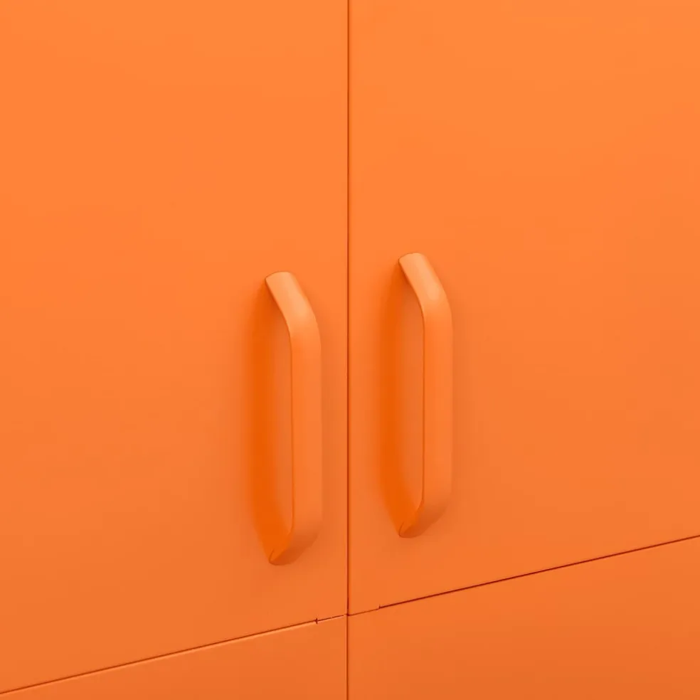 vidaXL Kledingkast 90x50x180 cm staal oranje