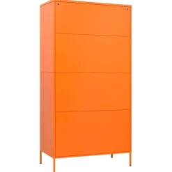 vidaXL Kledingkast 90x50x180 cm staal oranje